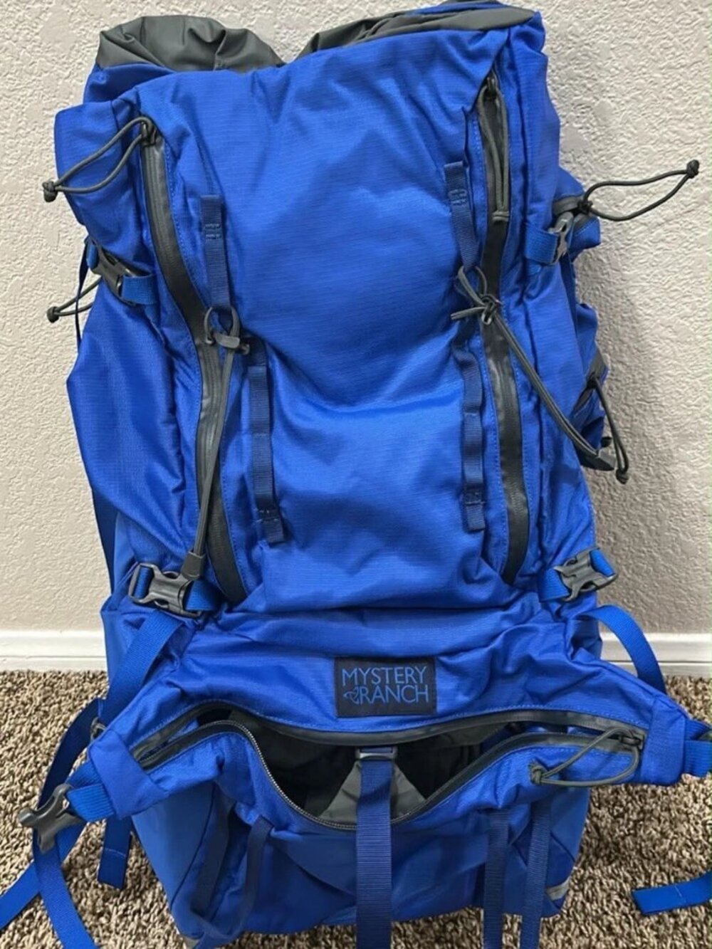 Mystery Ranch Stein 62 Unisex Blue Hiking Trekking Travel Backpack 50L - Picture 2 of 11